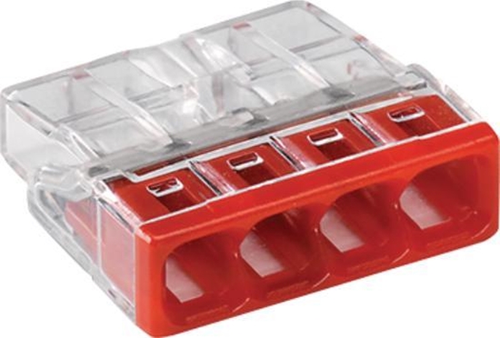 Picture of Wago Szybkozczka 2273-204 4X0,5-2,5 MM2 czerwona 5 szt.