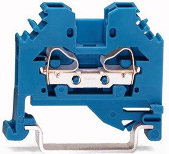 Picture of Wago Zczka szynowa 2-przewodowa 4mm2 niebieska (281-104)