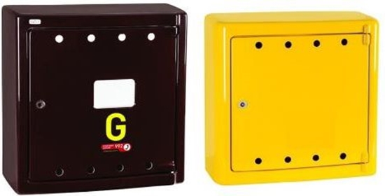 Picture of Weba Skrzynka gazowa nacienna 600x600x250 prosta brzowa z tworzywa KEN (06-30-0600-52)