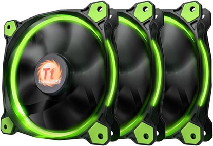 Picture of Wentylator Thermaltake Riing 12 LED Green 3-pack (CL-F055-PL12GR-A)