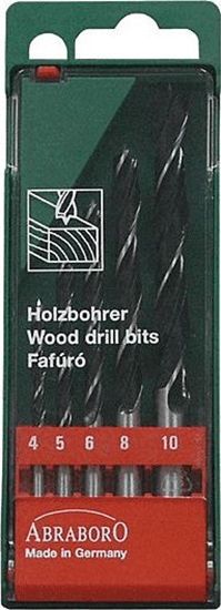 Picture of Wierto Abraboro do drewna spiralne walcowe 4 5 6 10 8mm zestaw (AB18000540)