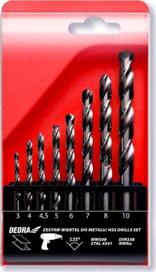 Picture of Wierto Dedra Zestaw wierte Dedra WMS08 8 szt. do metalu