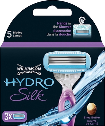 Изображение Wilkinson  Sword Hydro Silk zestaw do golenia maszynka 1szt.+żyletki 3szt.