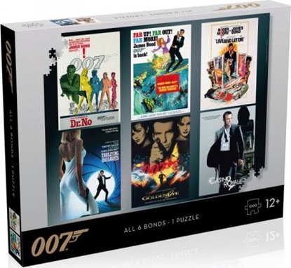 Attēls no Winning Moves Puzzle James Bond 007 Actor Debut 1000 elementów