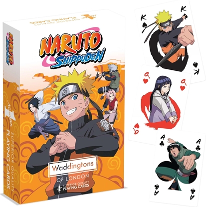 Attēls no Winning Moves Waddingtons Naruto Shippuden Karty do gry klasyczna talia kolekcjonerska Winning Moves