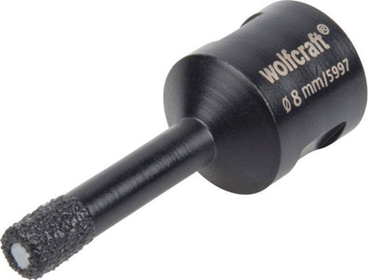 Изображение Wolfcraft Otwornica diamentowa do pytek 8 mm Wolfcraft Ceramic/M14, super szybka