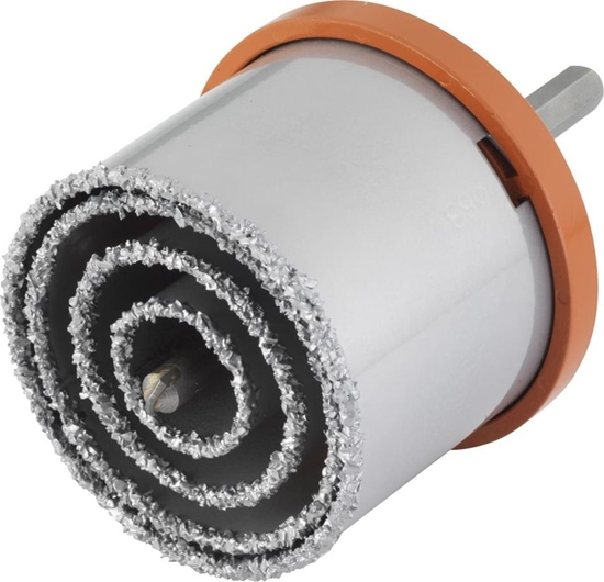 Изображение Wolfcraft Zestaw otwornic 33, 53, 73, 83 mm Wolfcraft - z nasypem z wglików spiekanych