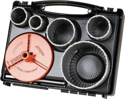 Изображение Wolfcraft Zestaw otwornic 33-103 mm Wolfcraft - z nasypem z wglików spiekanych