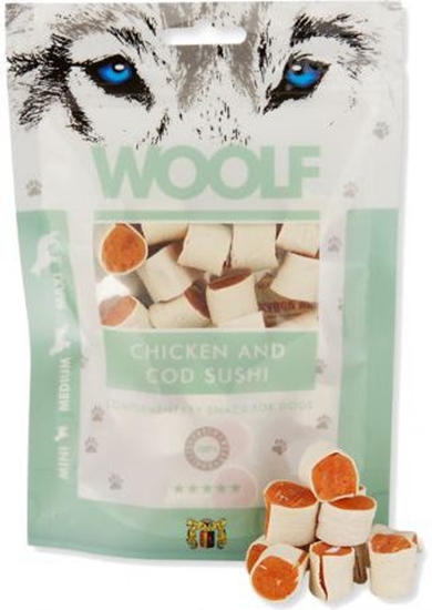 Picture of WOOLF  WOOLF 100g CHICKEN COD SUSHI