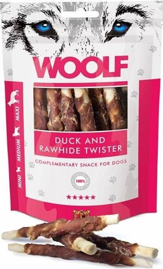 Picture of WOOLF  Woolf Przysmak Pies 100g Duck&Rawhide Twister