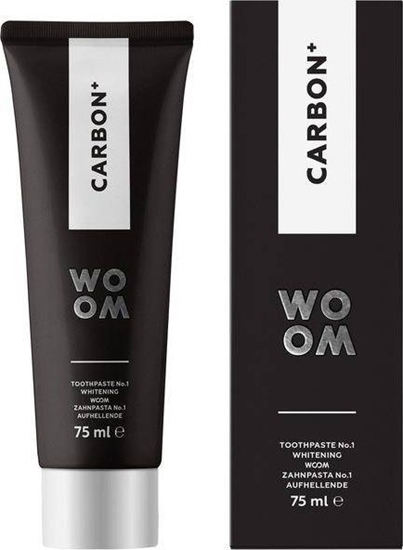 Изображение Woom Carbon+ wybielajca czarna pasta do zbów z wglem aktywnym 75ml