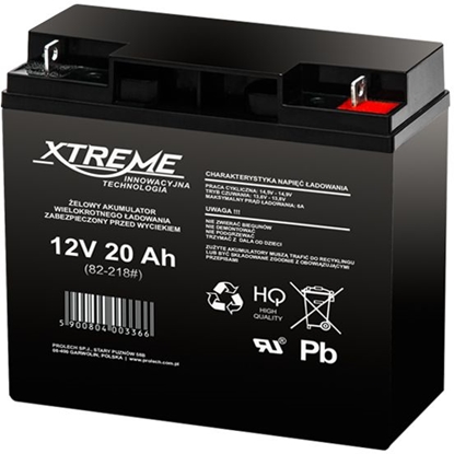Attēls no Xtreme Akumulator 12V/20Ah (82-218#)