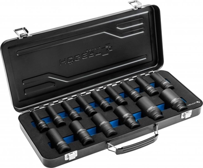Изображение Högert Technik Zestaw nasadek udarowych 1/2" 15 el. (HT4R049)