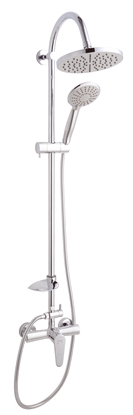 Изображение Zestaw prysznicowy Ferro Algeo z deszczownic z bateri chrom (NP71-BAG7U)