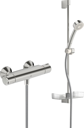 Picture of Zestaw prysznicowy Oras Nova przesuwny z bateri termostatyczn chrom (7452U)