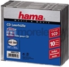 Изображение 1x10 Hama CD-Slim Jewel Case clear/black   51275