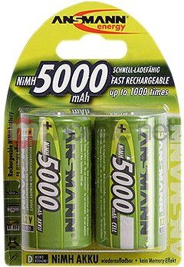 Изображение 1x2 Ansmann maxE NiMH rech.bat. Mono D 5000 mAh   5030922