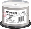 Picture of 1x50 Verbatim DVD-R 4,7GB 16x white wide thermal  print. NO-ID