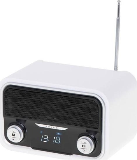 Изображение Adler | Bluetooth Radio | AD 1185 | AUX in | White