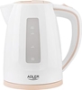 Picture of Adler Kettle AD 1264 Standard, 2200 W, 1.7 L, Plastic, White, 360° rotational base