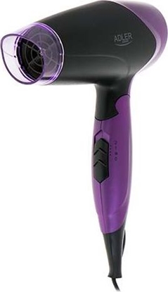 Picture of Adler | Hair Dryer | AD 2260 | 1600 W | Number of temperature settings 2 | Black/Purple
