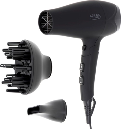 Picture of Adler Hair dryer AD 2267 2100 W, Number of temperature settings 3, Diffuser nozzle, Black