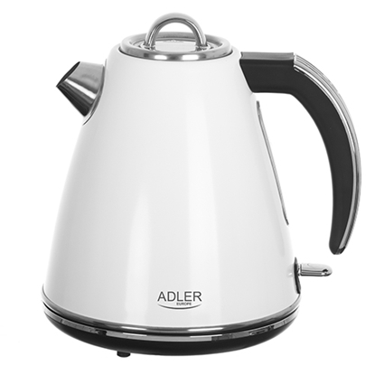 Изображение Adler | Kettle | AD 1343 | Electric | 2200 W | 1.5 L | Stainless steel | 360° rotational base | White