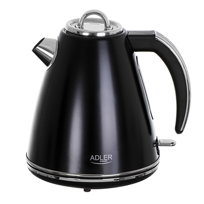 Picture of Adler | Kettle | AD 1343b | Electric | 2200 W | 1.5 L | Stainless steel | 360° rotational base | Black