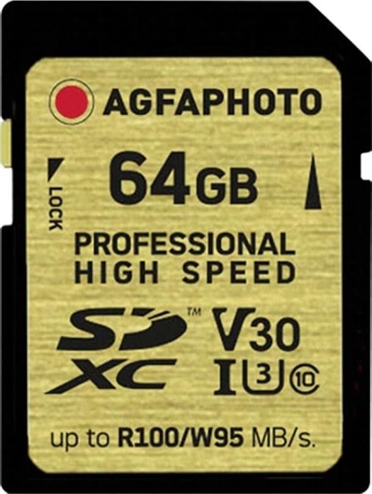 Picture of AgfaPhoto SDXC UHS I        64GB Professional High Speed