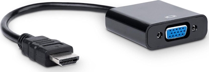 Attēls no Adapter AV Akyga HDMI - D-Sub (VGA) czarny (AK-AD-42)
