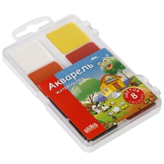 Picture of Akvareļkrāsas 8 krasas bez otas