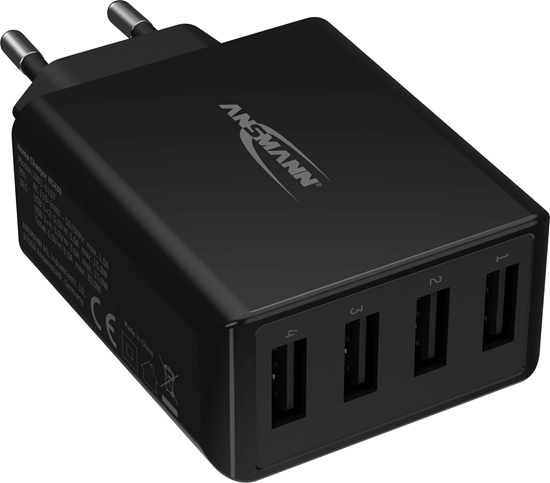 Picture of Ansmann Home Charger HC430 4xUSB 3000mA black