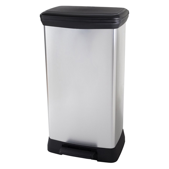 Picture of Atkritumu tvertneDuo Deco Bin šķirošanai 23+23L sudraba