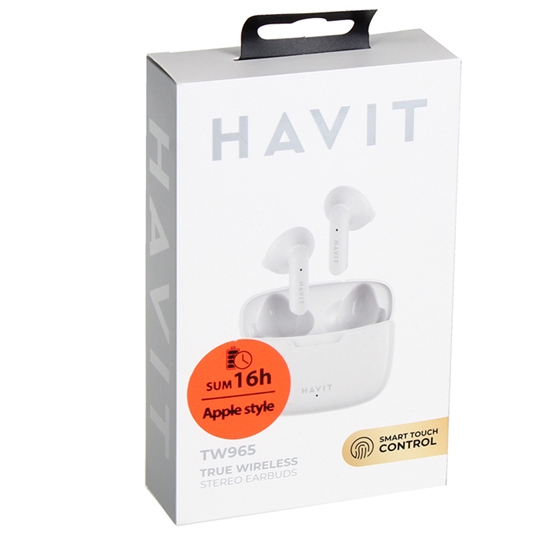 Picture of Austiņas DOT 965 TWS A-earbuds, 4h*4 play, white