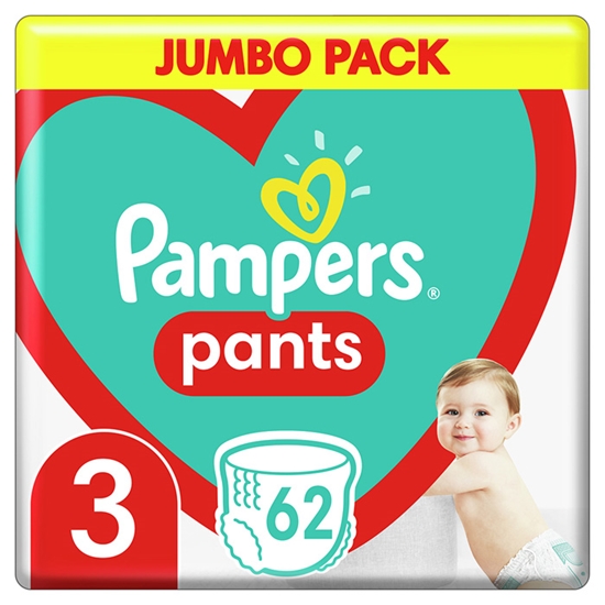 Изображение Autiņbiksītes Pampers Pants  Jumbo Pack S3, 62gab.