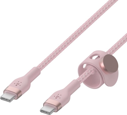 Attēls no Belkin BOOST↑CHARGE PRO Flex USB cable 1 m USB 2.0 USB C Pink