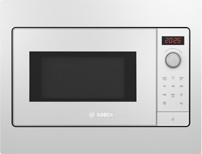 Attēls no BOSCH Built in Microwave BFL523MW3, 800W, 20L, White color