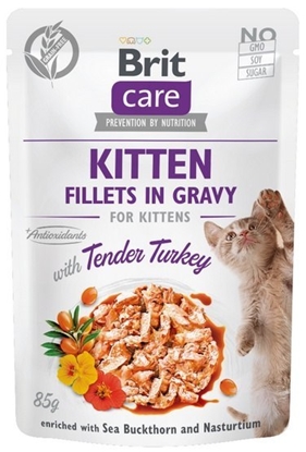 Изображение BRIT Care Fillets in Gravy turkey fillets in gravy - wet food for kittens - 85 g