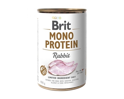 Attēls no BRIT Mono Protein Rabbit - wet dog food - 400 g
