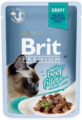 Attēls no BRIT Premium Gravy Beef - wet cat food - 85g