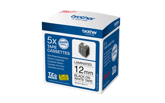 Изображение Brother TZE-231M5 label-making tape Black on white