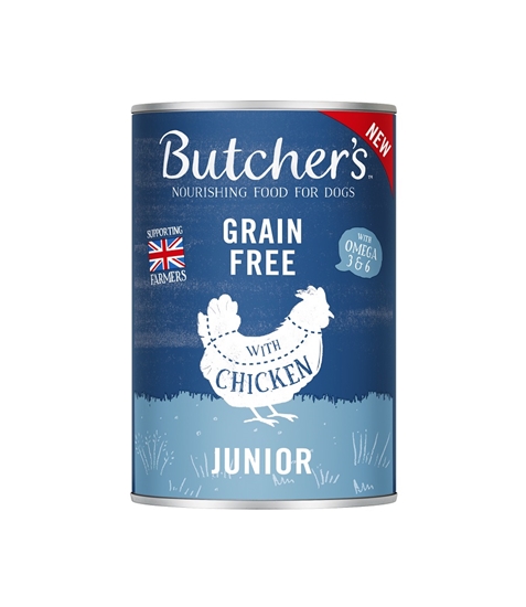 Picture of BUTCHER'S Original Junior Chicken Jelly - wet dog food - 400g