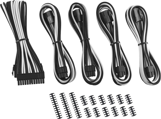 Picture of CableMod Zestaw kabli, Czarno-biay (CM-CAB-CKIT-N86KKW-R)