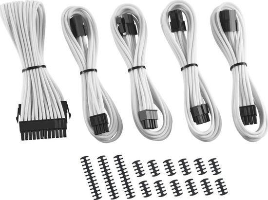 Picture of CableMod Zestaw kabli, Biay (CM-CAB-CKIT-N86KW-R)