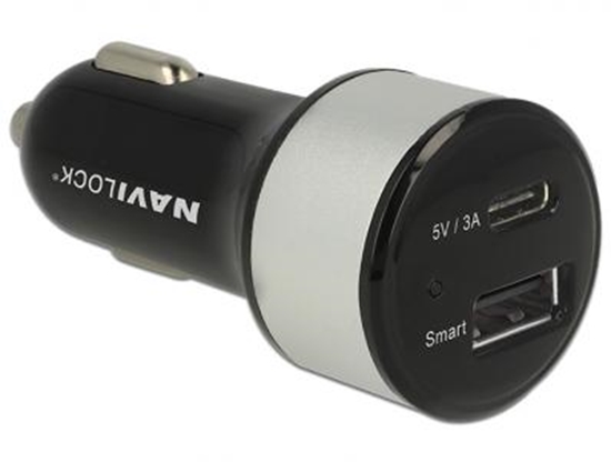 Изображение Car charger 1 x USB Type-Câ¢ + 1 x USB Type-A