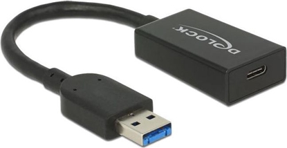Изображение Delock Converter USB 3.2 Gen 2 Type-A male > USB Type-C™ female Active black 15 cm
