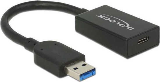 Picture of Delock Converter USB 3.2 Gen 2 Type-A male > USB Type-C™ female Active black 15 cm