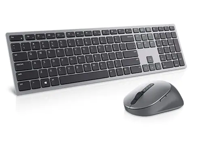 Attēls no Dell | Premier Multi-Device Keyboard and Mouse | KM7321W | Keyboard and Mouse Set | Wireless | Batteries included | EN/LT | Titan grey | Wireless connection