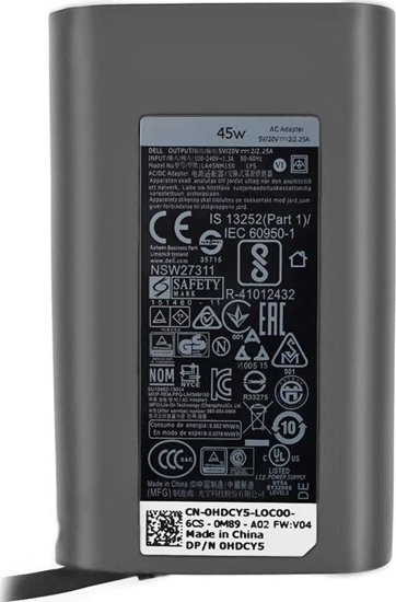 Изображение DELL X2GC2 power adapter/inverter Indoor 45 W