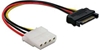 Picture of Delock Adapter Power SATA 15 pin male  4 pin Molex female 12 cm